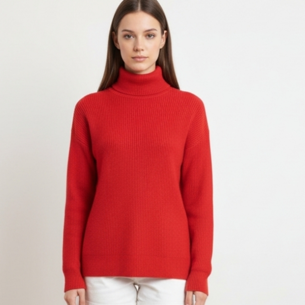 ANTONIO MELANI Scarlet Cowl Neck Sweater
